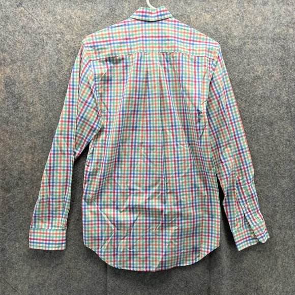 Vineyard Vines Shirt Men XS Slim Fit Whale White Casual Button Down Dress Check - Picture 10 of 15